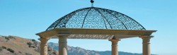 8 Awesome Gazebo Ideas-Wrought iron open dome