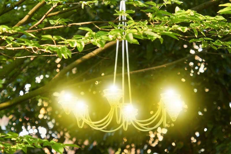 outdoor chandelier